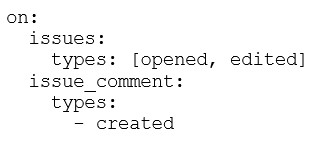 GitHub-Actions Exam Question 2 Exhibit 1